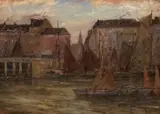 Leopold Schönchen, Ostenda, olej, płótno, 36
