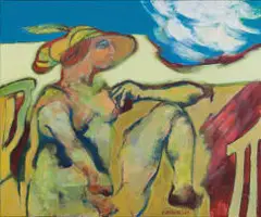 Jan Neethling, Dismembered Woman, acrylic on canvas