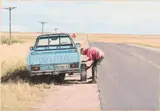 Sipho Ndlovu, Going to Bethlehem, oil on canvas