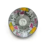 Bowl with male profile and flower motifs by Hylton Nel, painted and glazed ceramic, sold Sep 2024