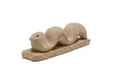 Snake by Hylton Nel, carved raw Grahamstown Kaolin fired to stoneware, sold Sep 2024