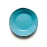 Turquoise plate by Hylton Nel, painted and glazed ceramic, sold Sep 2024