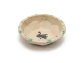 Bowl with a black swan I by Hylton Nel, painted and glazed ceramic, sold Sep 2024
