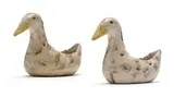 Pair of hollow backed ducks, two by Hylton Nel, painted and glazed ceramic, sold Sep 2024