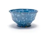 Blue bowl with white spots by Hylton Nel, painted and glazed ceramic, sold Sep 2024