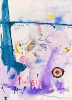 Wayne Barker, Trashed, watercolour and enamel on paper