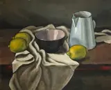 David Botha, Still Life with Lemons, Bowl and a Jug, oil on canvas