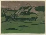 Alice Goldin, Winter Morning, screenprint on tissue paper