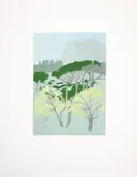 Alice Goldin, Looking at Signal Hill, screenprint on paper