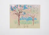 Alice Goldin, Paris Spring, screenprint on paper