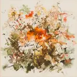 Joy van Nieuwenhuizen, Flowers II, watercolour on paper