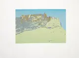 Alice Goldin, Table Mountain Face, screenprint on paper
