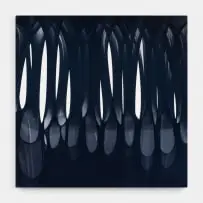 Turiya Magadlela, Untitled, 2024, oil, acrylic and pantyhose with sealant on canvas