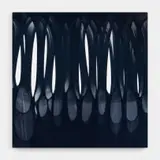 Turiya Magadlela, Untitled, 2024, oil, acrylic and pantyhose with sealant on canvas