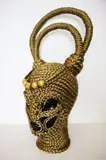 Lebohang Motaung, Maphondo, 2024, synthetic hair, manikin and beads