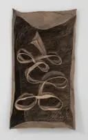 Anna van der Ploeg, To Come so Far, to Taste so Good (After Ruscha), 2024, ink, plywood and studs
