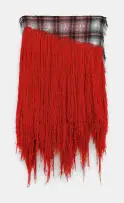 Senzeni Marasela, Failing 11, red wool on shawl