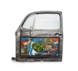 Willie Bester, District Six, oil and found objects