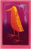Fred Schimmel, Bird, colour screenprint on paper
