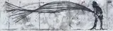 Riaan van Zyl, Ieiunium Movendo, oil, car oil, anthracite, charcoal and pastel on canvas