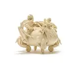 Ardmore Ceramic Studio, Lidded vessel with chameleons and insects