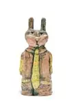 Corné Joubert, President of Nothing, painted and glazed ceramic