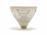 Rebecca Tetley, Blueprint Bowl, porcelain with colour oxide stains