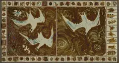 Esias Bosch, Birds in Flight, ceramic tile mosaic