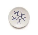 Ruan Hoffmann, Plate with abstract geometric pattern, painted and glazed ceramic