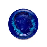 Jan Vermeiren, Blue plate with head motif