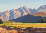 Roelof Rossouw, Old Stone Wall, Baden Road, oil on canvas