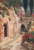 Christ's Grave by Hugo Naude, oil on board, offered Dec 2024