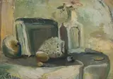 Christo Coetzee, Still Life, oil on board
