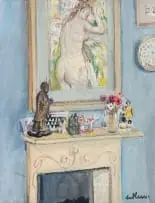 Enslin Du Plessis, Interior Scene, oil on canvas