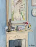 Enslin Du Plessis, Interior Scene, oil on canvas