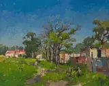 Gregoire Boonzaier, Township Scene with Figures
