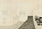 Catherine Paynter, St. Jean-De-Luz, ink on Paper