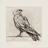 William Kentridge, Bird, drypoint and engraving on Somerset Velvet, Soft White 300gsm paper in a Linen covered jacket