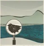 Giuseppe Cattaneo, Dove, screenprint on paper