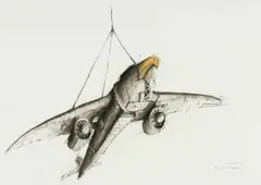 Craig Muller, The Spirit of St Peregrine, pen and ink on paper