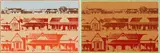 Robert Hodgins and Jan Neethling, Dorp, two, screenprint on paper