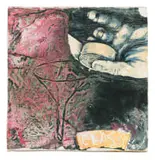 Philippa Hobbs, Class, collagraph print into plaster with woodcut print and chine collé sections