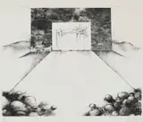 John (Jfc) Clarke, Drive-In Series XII, intaglio etching on paper