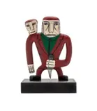 Norman Catherine, Chip on Shoulder, painted wood