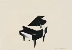 Zolile Phetshane, Piano, acrylic on paper