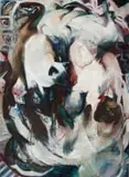 Jacqueline Griffin-Jones, Cats, oil on board