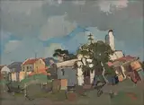 Wit Huisie, Napier by Gregoire Boonzaier, oil on canvas, sold Dec 2024