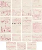 Walter Battiss, Comores, twenty two, felt tip marker on paper