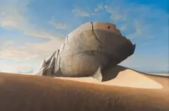 Keith Alexander, Rockship, oil on canvas