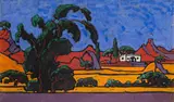 Jacobus Hendrik Pierneef, Farm House with Tree